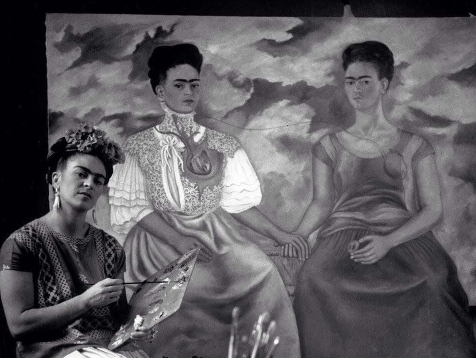 Фртда коло. 2 fridas. Портрет фриды кало пикассо. 2 fridas. 2 fridas.